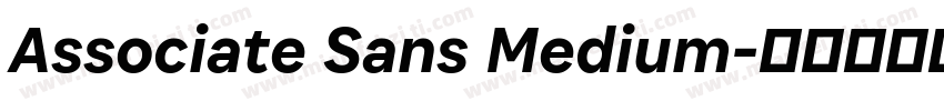 Associate Sans Medium字体转换